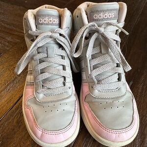 Adidas Kids Sneakers - Light Gray and Soft Pink